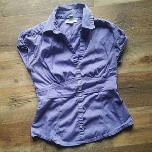Banana Republic cap-sleeved button down
